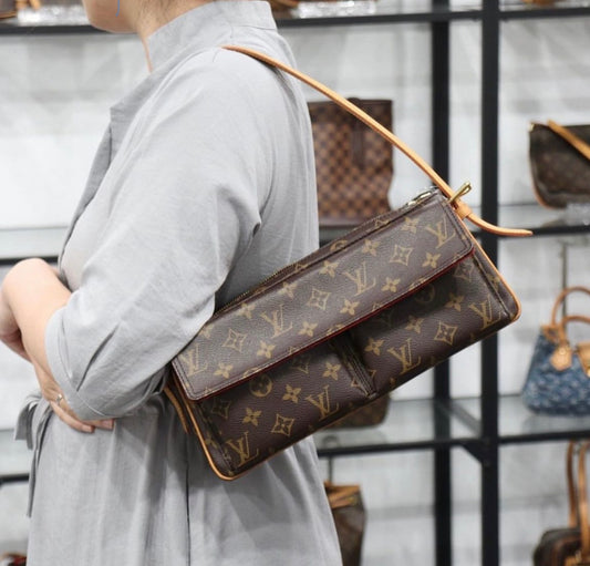 Rank AB |LV Monogram Viva Cite MM Shoulder Bag|23061804