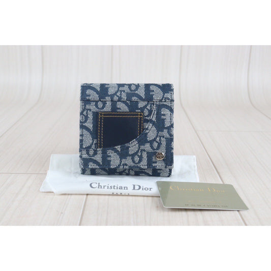 Rank SA | Dior Trotter Saddle Tri-Fold Wallet Navy|23090912