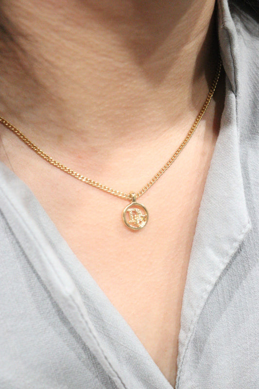 Rank A | Dior Necklace Gold Plating|V23082615