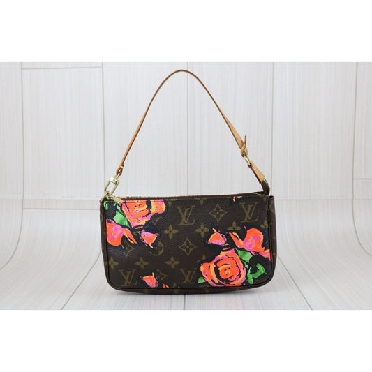 Good ( Rank AB)| LV Stephen Sprouse Rose Monogram Pochette Accessoires |S24101109