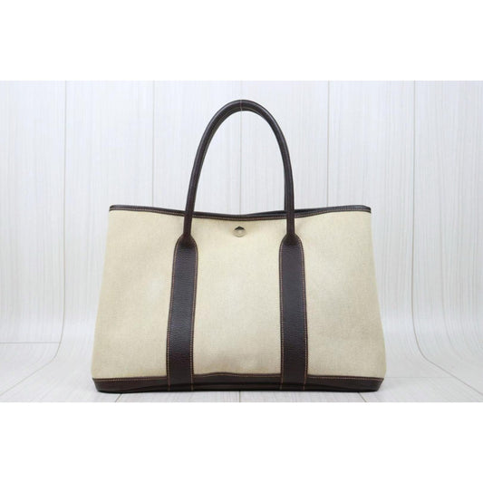 Very Good ( Rank A)| HERMES Garden Party PM Handbag □H Stamp Made In 2004 Year|S25030701