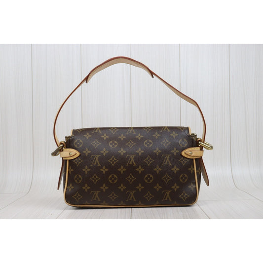 Include Entrupy Certificate of Authenticity|Fair ( Rank B)| Louis Vuitton Monogram Hudson Shoulder Bag|25122210