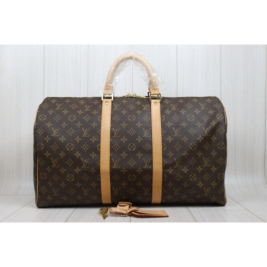 Excellent ( Rank SA)| LV Monogram Keepall Bandouliere 50 Handbag|26030514
