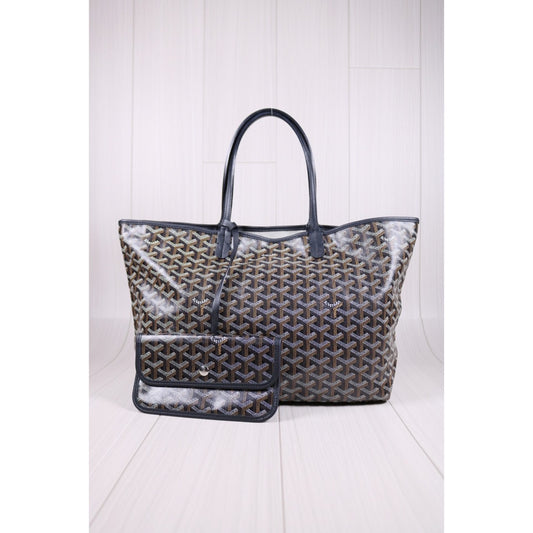 Rank A | Goyard Saint-Louis PM Tote Bag Black|S24030402