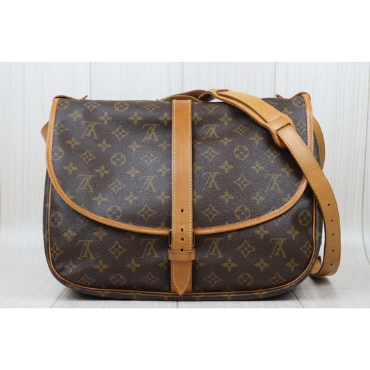 Rank AB | LV Monogram Saumur 35 Shoulder Bag|24050644
