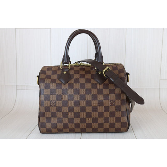 Very Good ( Rank A)| LV Damier Speedy 25 Hand Bag With Shoulder Strap|S25120404
