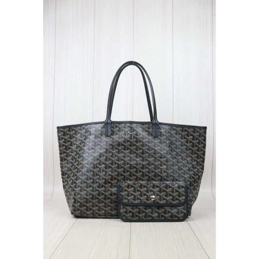 Very Good ( Rank A) | Goyard Saint-Louis PM Tote Bag Black|S24092814