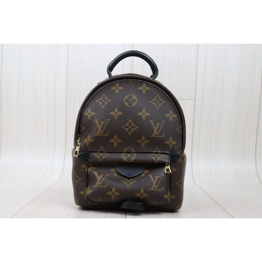 Good ( Rank AB)| LV Monogram Coated Canvas Palm Springs Mini Backpack|S25021013