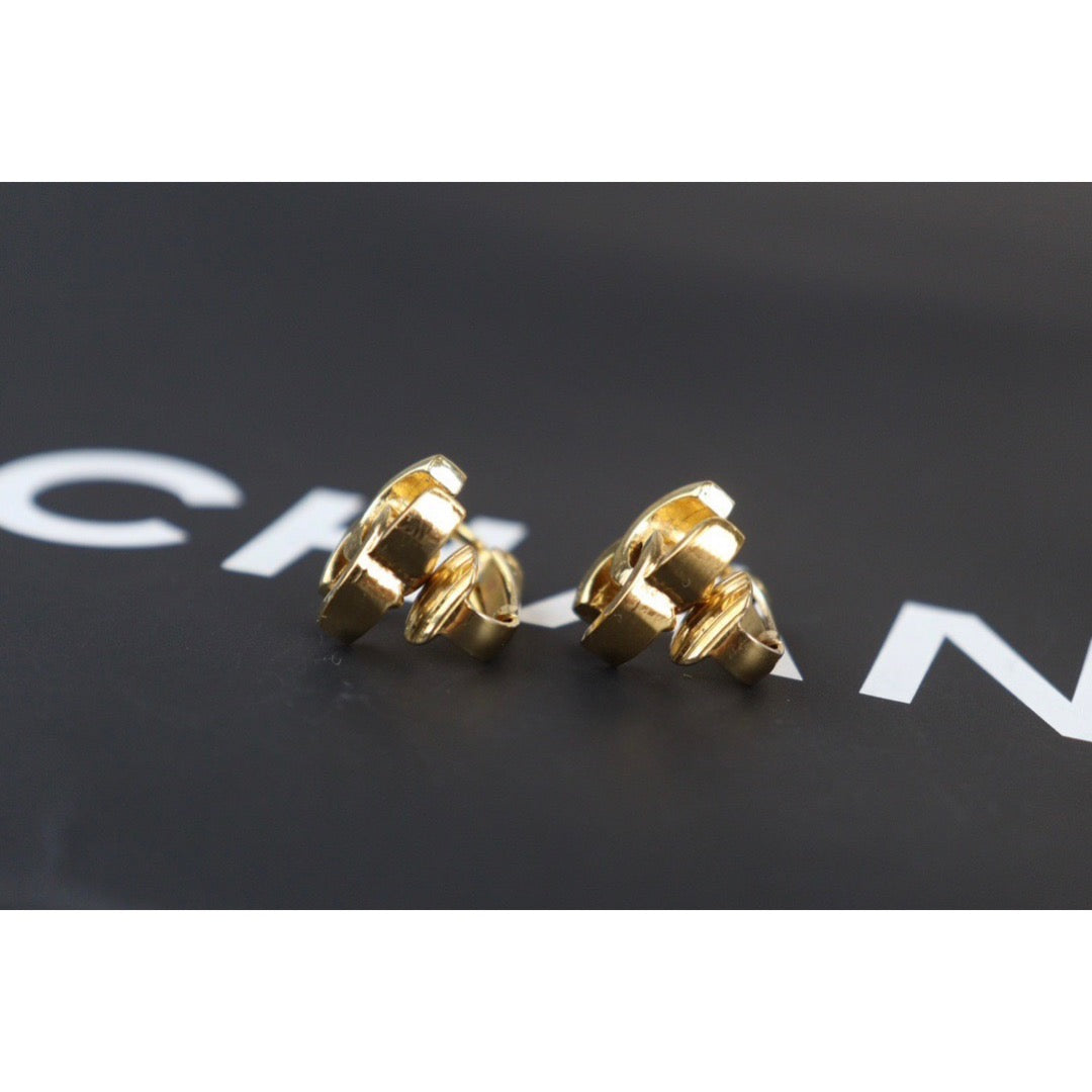 Rank A |CHANEL COCO Earrings 18k Gold Plated |V23072716