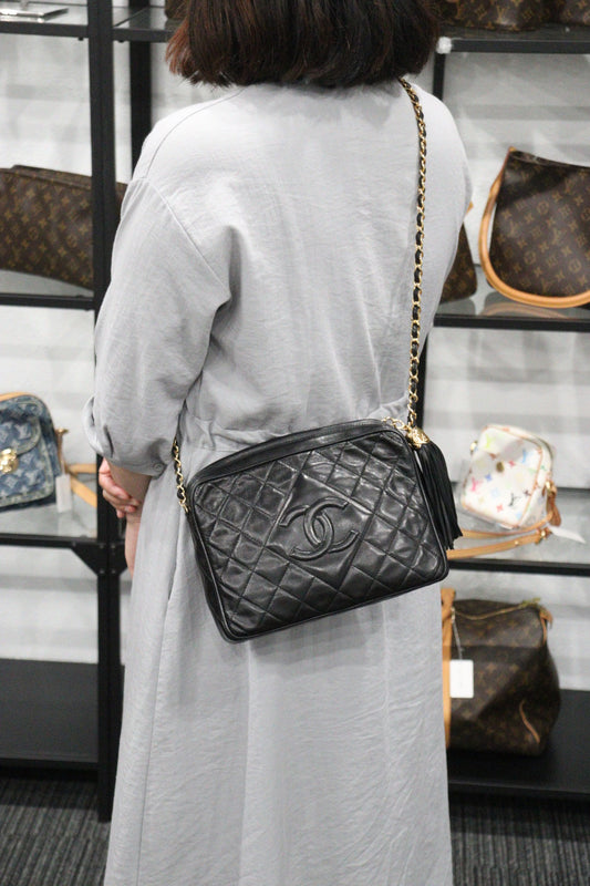 Rank AB | CHANEL Matrasse Lambskin Chain Shoulder Bag |23071105