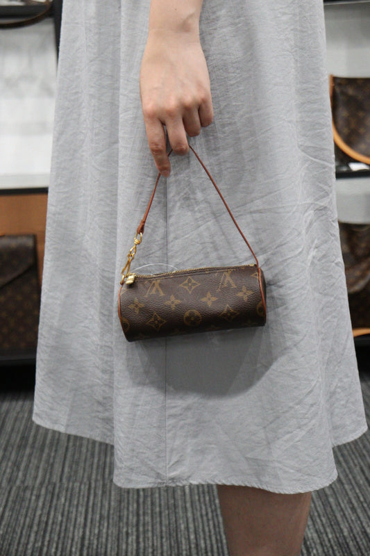 Rank A|LV Monogram Papillon Included Pouch|23052008