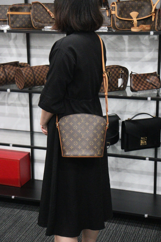 Rank AB | LV Monogram Droo Shoulder Bag |23062912