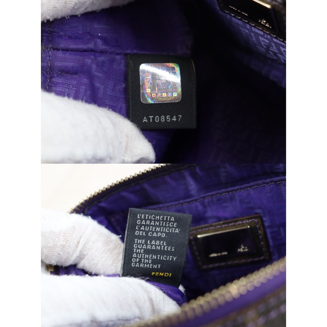 Rank A| FENDI Zucca Accessory Pouch |23062303