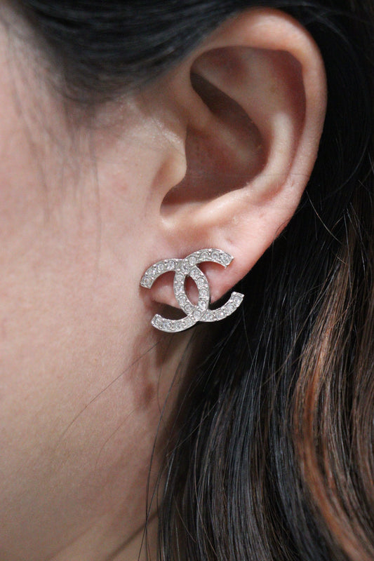 Rank A |CHANEL Coco Diamond Stone Piercing |V23071413