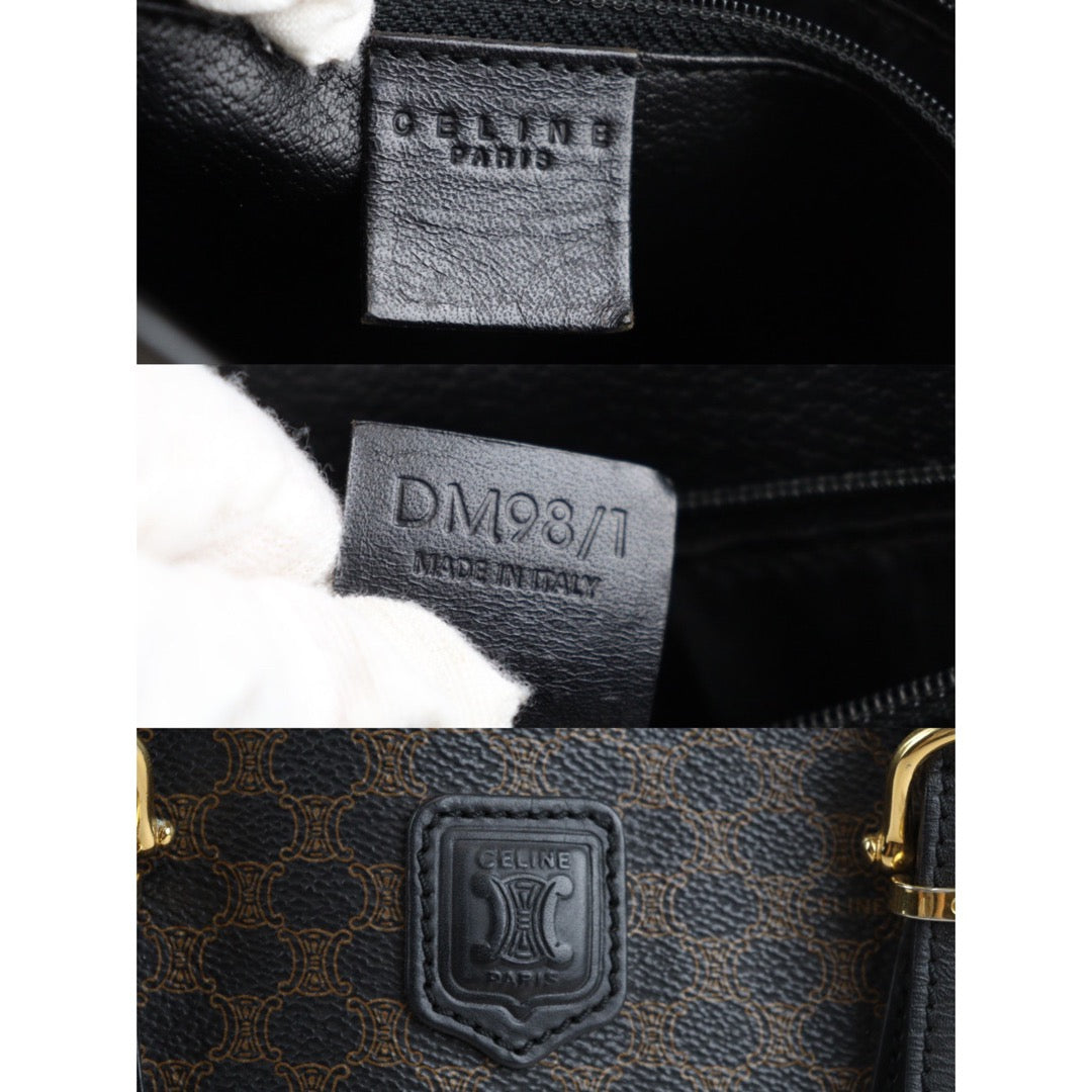 Rank A | CELINE Macadam ToteBag Black |V23070707