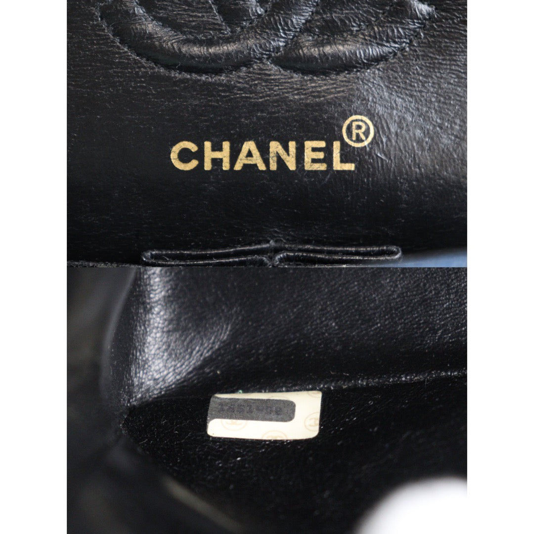 Rank AB | CHANEL Denim Matrasse Double Flap 23 Shoulder Bag |V23061301