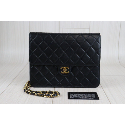 Rank AB | CHANEL Matrasse Lamb Leather Shoulder Bag 22|V23071421