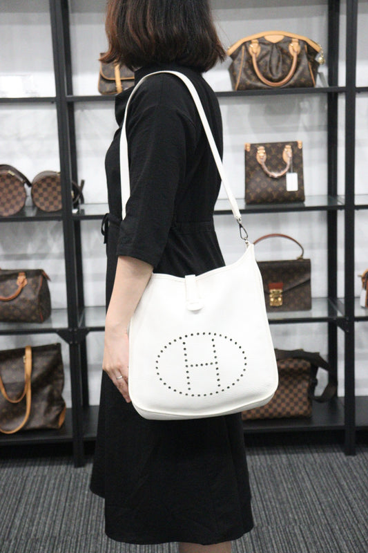 Rank AB| HERMES Evelyn GM Shoulder Bag |V23062302