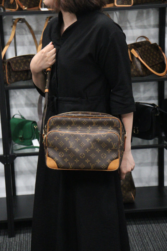 Rank AB |LV Monogram Nile Shoulder Bag|23070404