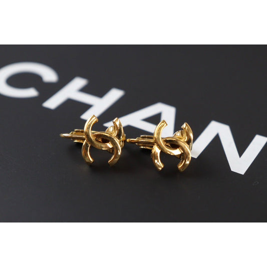 Rank A |CHANEL COCO Earrings 18k Gold Plated |V23072716