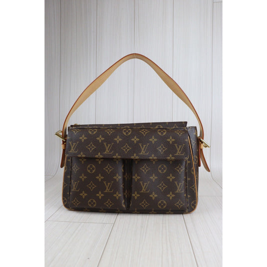 Rank A |LV Monogram Viva Cite GM Shoulder Bag|23071511
