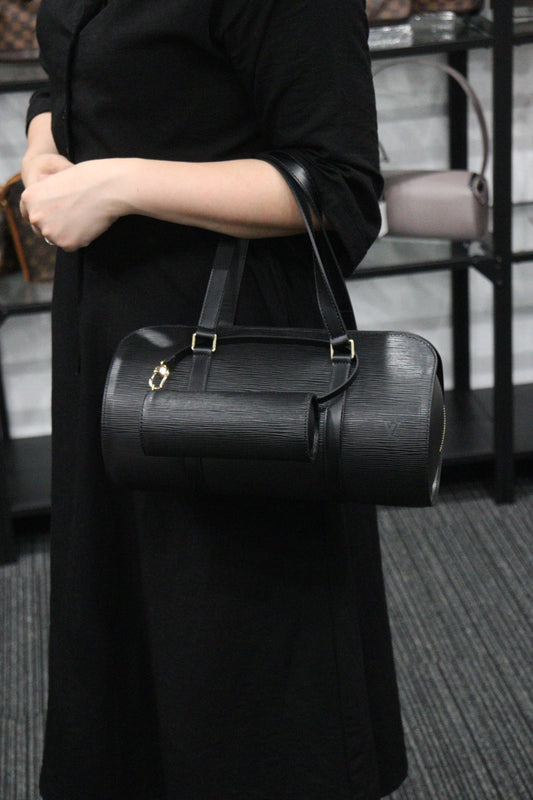 Rank A | LV Epi Papillon 30 Handbag |V23062321