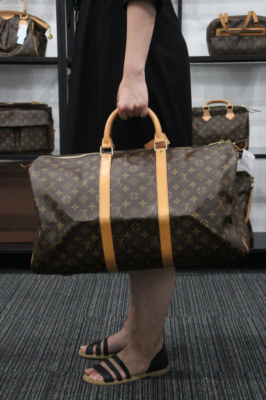 Rank AB | LV Monogram Keypol Bandrière 50 |23060107