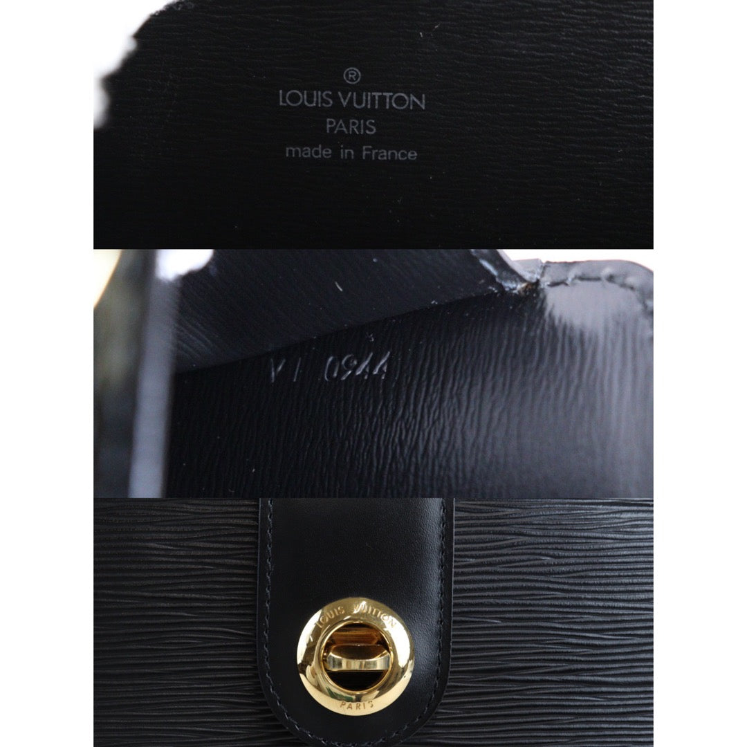 Rank A | LV Epi Capuchin Black Shoulderbag |23051508