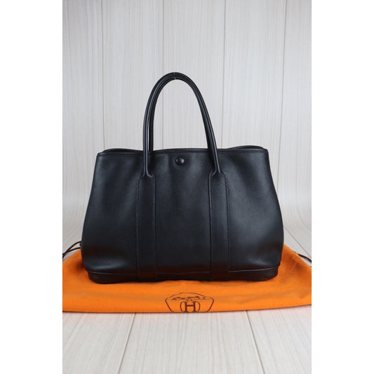 Rank AB | HERMES Garden Party TPM Swift Black Handbag |23072511