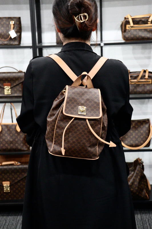 Rank A | CELINE Macadam Backpack |23052005