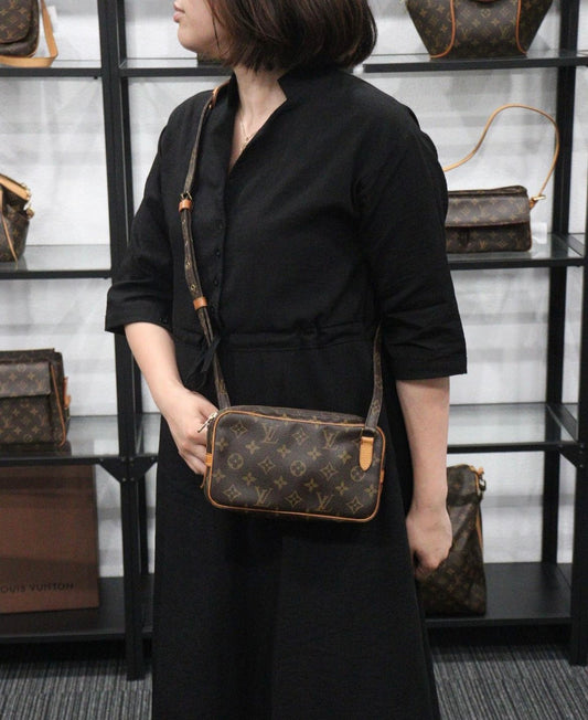 Rank AB|LV Monogram Pochette Marley Bandolier Shoulder Bag|23062901