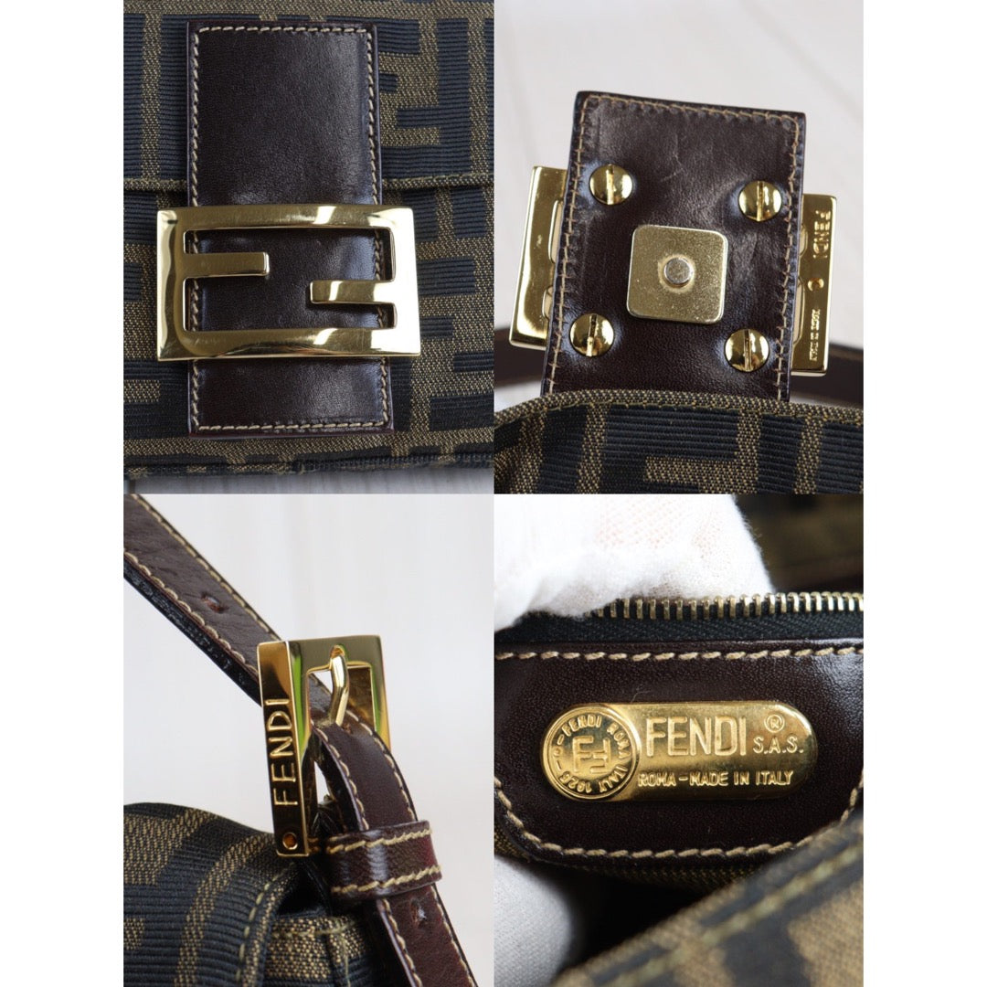 Rank A | FENDI Zucca Mamma Baguette Shoulder Bag |V23070709