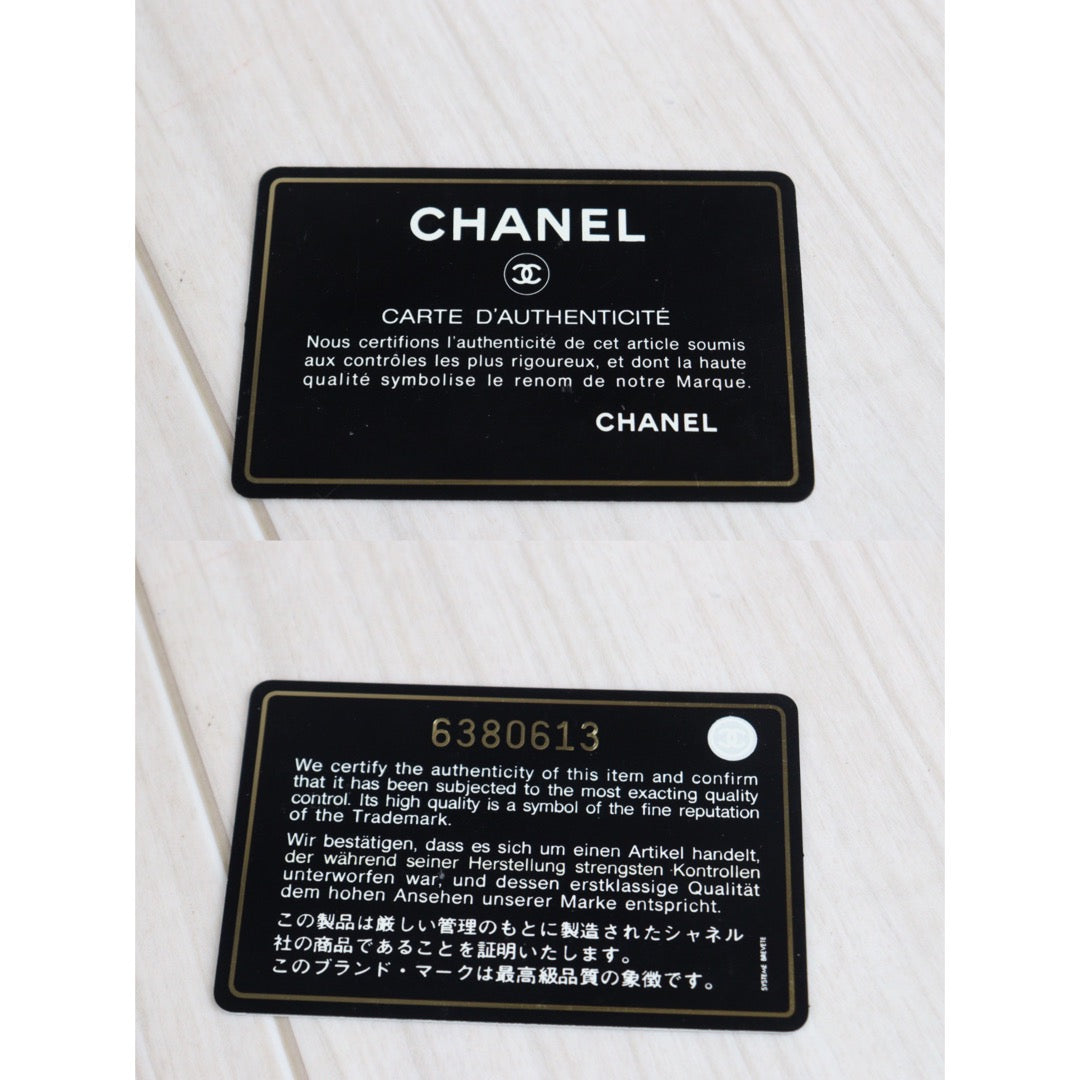 Rank AB | CHANEL Caviar Skin Leather Calf Leather Tote Bag|V23071428