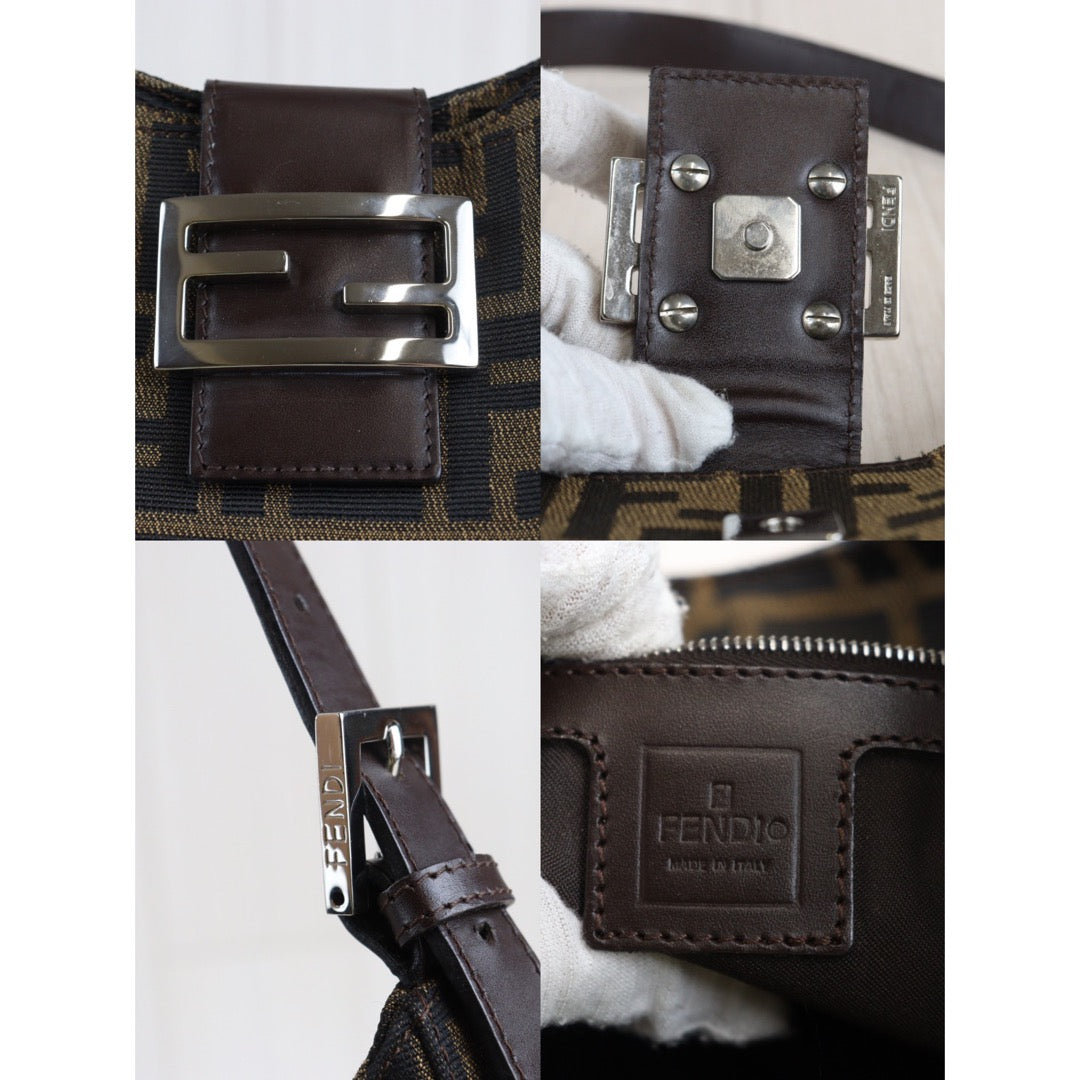 Rank A| FENDI Zucca Mamma Shoulder Bag |23070709
