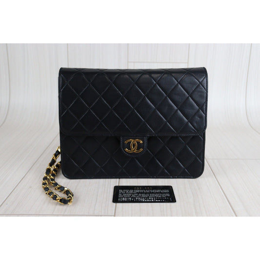 Rank AB | CHANEL Matrasse Lamb Leather Shoulder Bag 22|V23071424