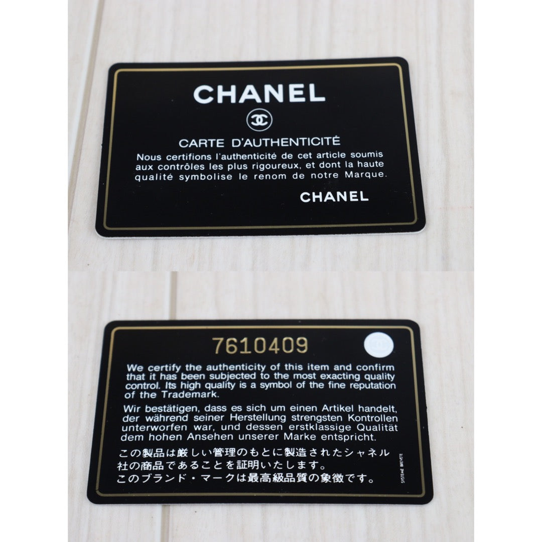 Rank A |Chanel Caviar Skin Black Wallet|V23062615