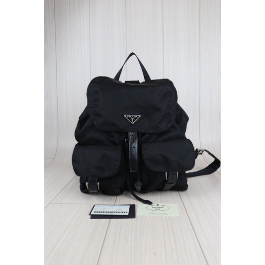Rank A|Prada Nylon Backpack Medium|23062317