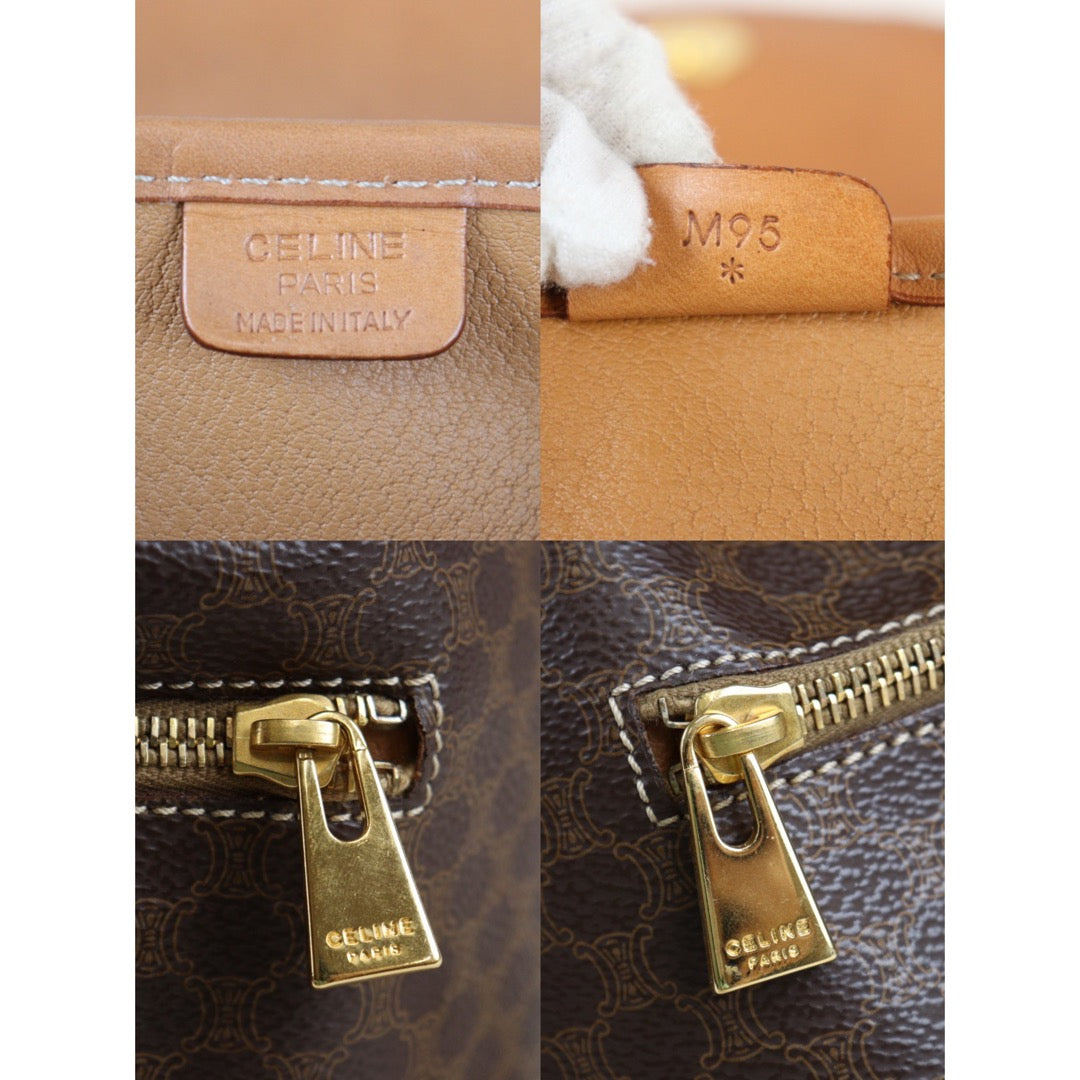 Rank A | CELINE Macadam Backpack |23051707