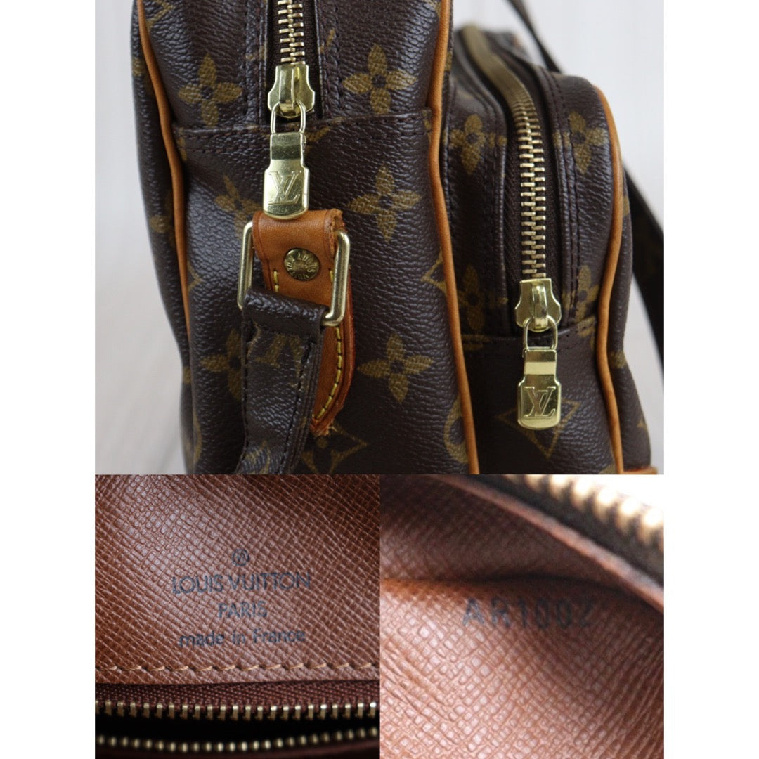 Rank AB |LV Monogram Nile Shoulder Bag|23070404