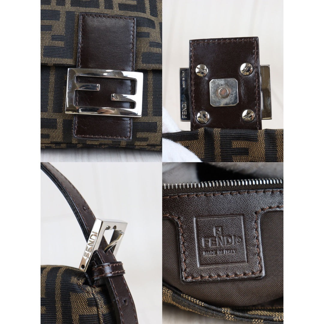 Rank A| FENDI Zucca Mamma Baguette Shoulder Bag |23042813