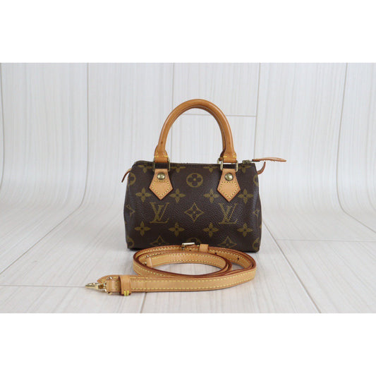 Rank AB| LV Monogram Mini Speedy Handbag |23071920