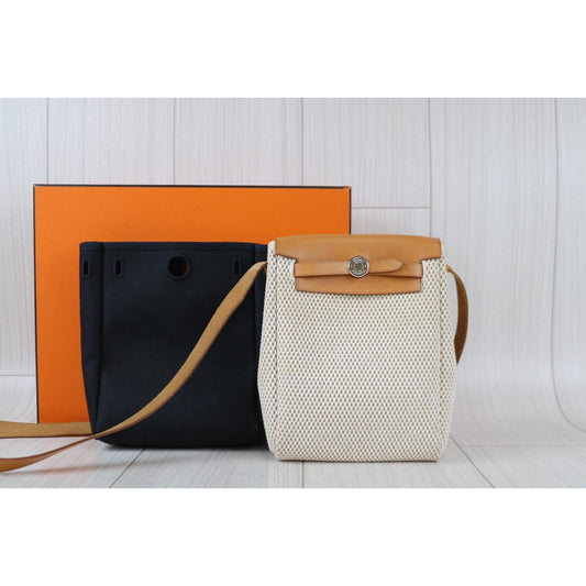 Rank A | HERMES Herbag TPM Mini Shoulder Bag |122906