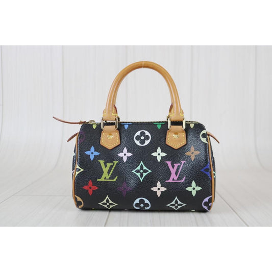 Rank A | LV Multi Monogram Mini Speedy Handbag|080201