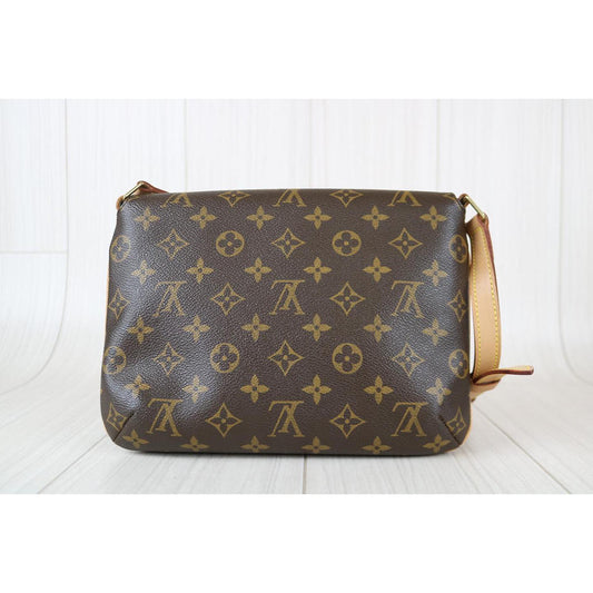 Rank A | LV Monogram Musette Tango Shoulder Bag|073112