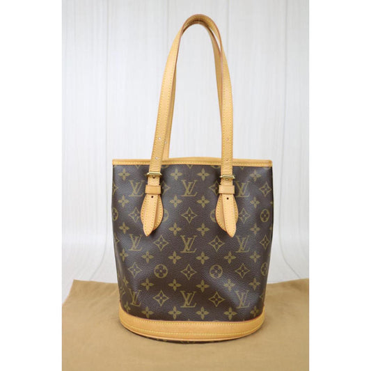 Rank A | LV Monogram Petit Bucket PM Tote Bag |082609
