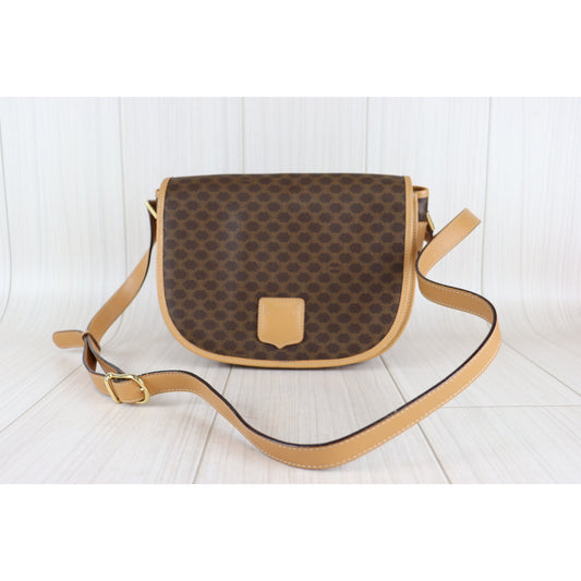 Rank A | CELINE Macadam Shoulder bag |091015
