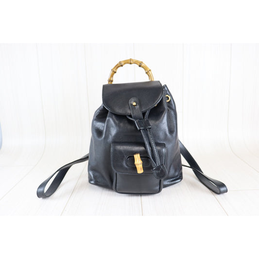 Rank A | GUCCI Leather Back Mini bag |091603