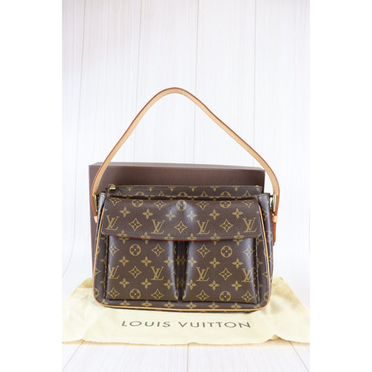 Rank A |LV Monogram Viva Cite GM Shoulder Bag|091622