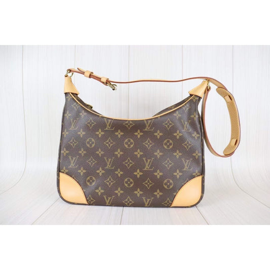 Rank A|LV Monogram Boulogne 30 Shoulder Bag |091029