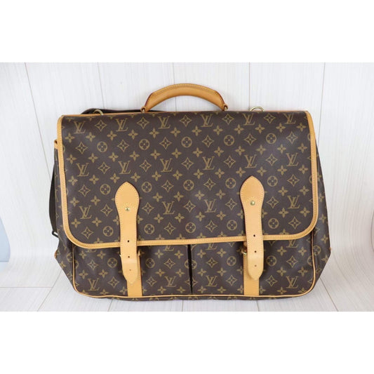 Rank AB | LV Monogram Hunting Bag Travel Bag |091308